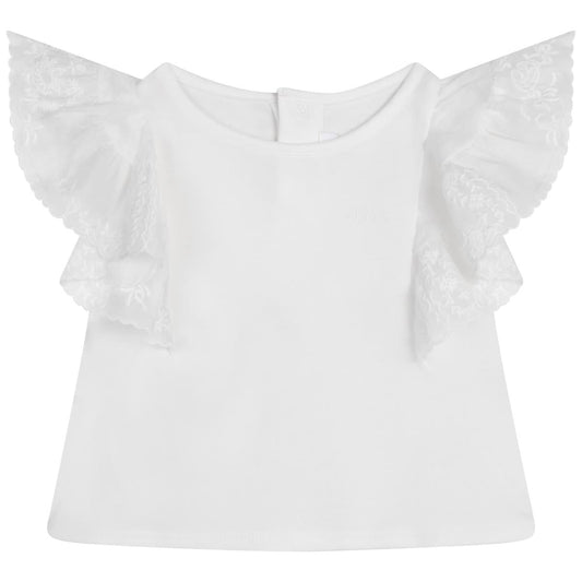 女婴白色上衣