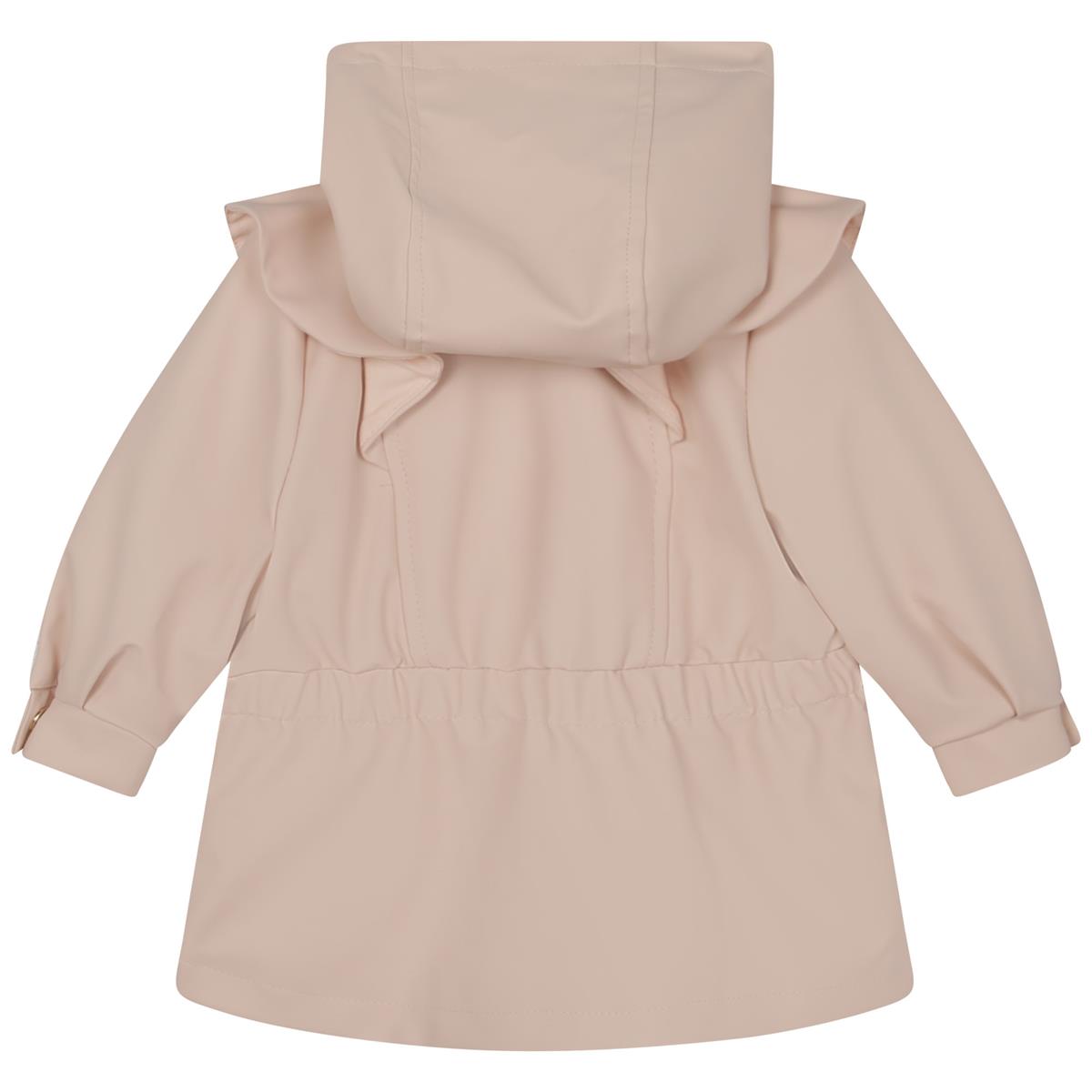 女婴粉色连帽夹克