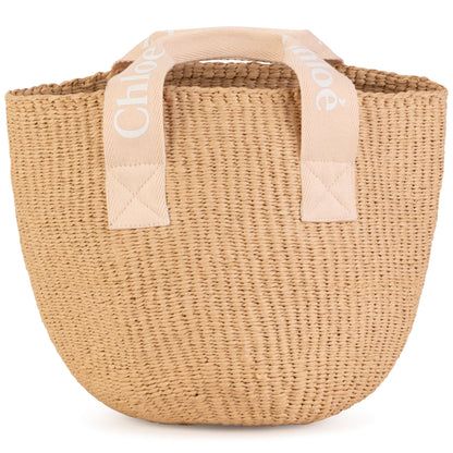 女童米色手提包