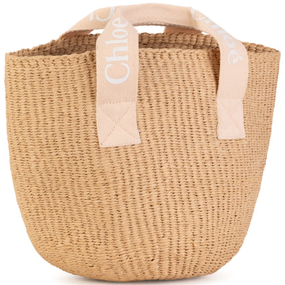 女童米色手提包