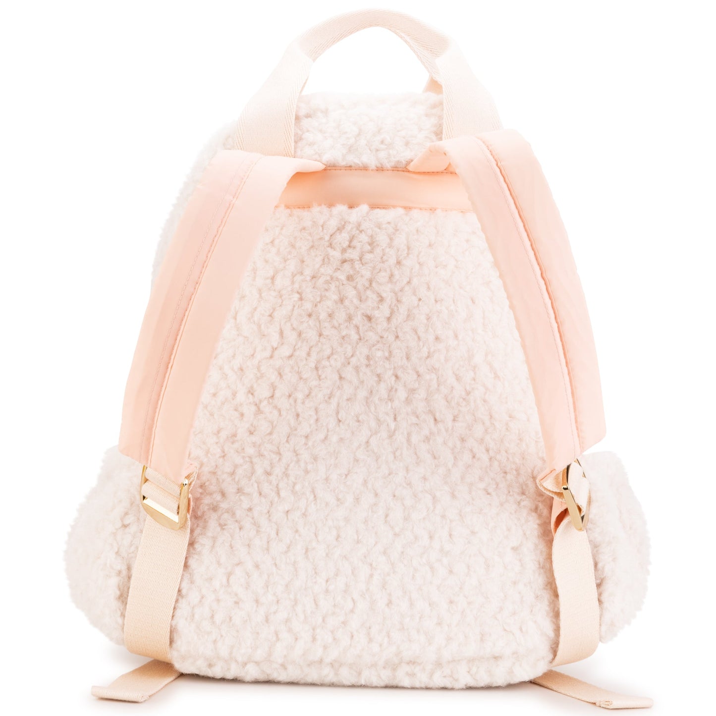 女童象牙白人造皮背包 (40cm)