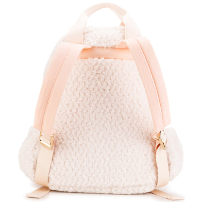 女童象牙白人造皮背包 (40cm)