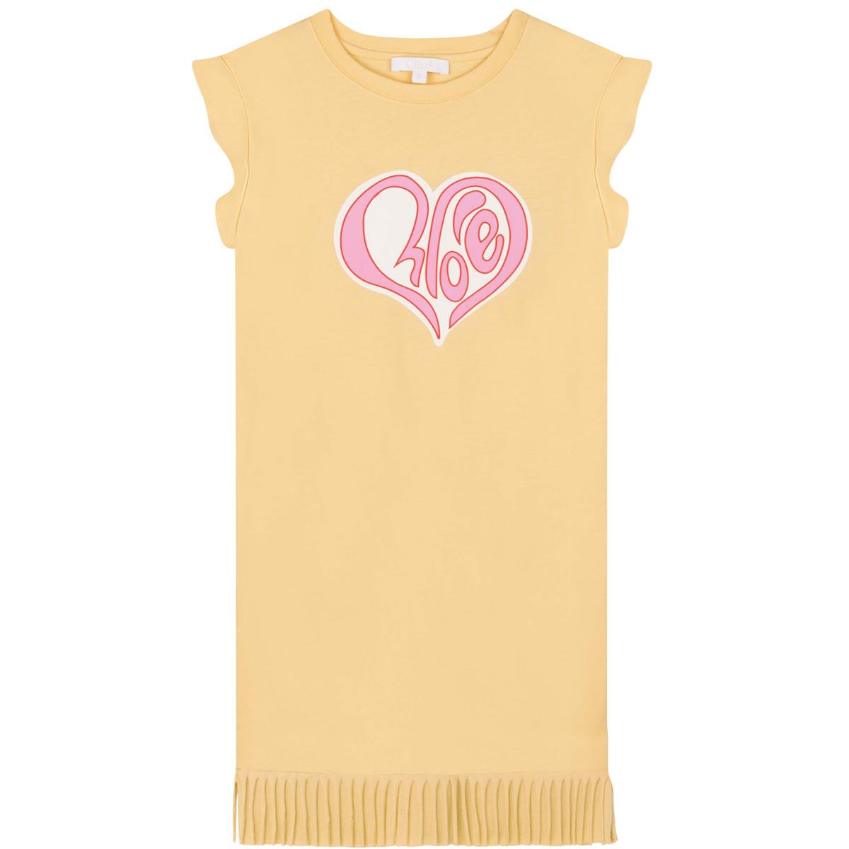 女童黄色连衣裙