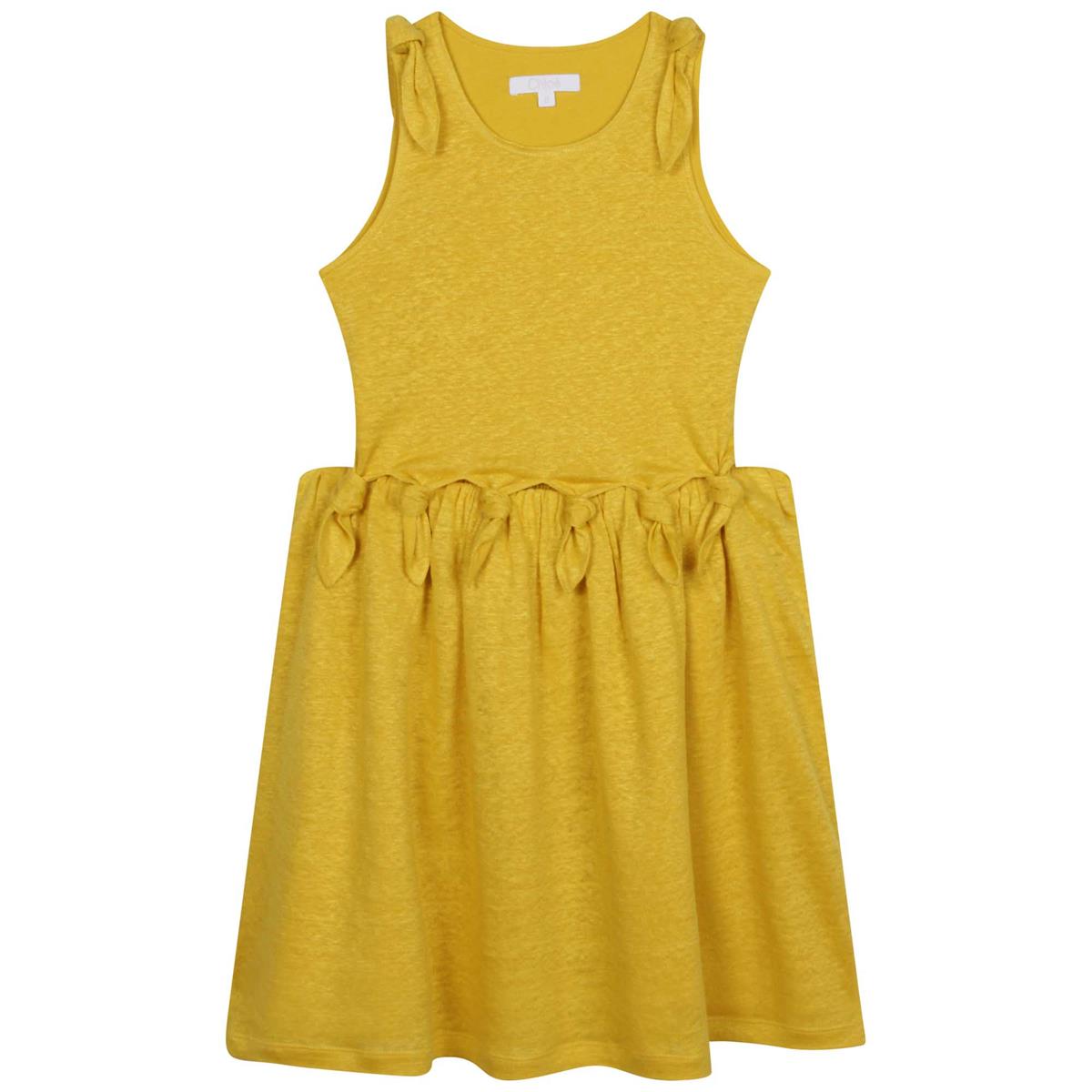 女童黄色连衣裙
