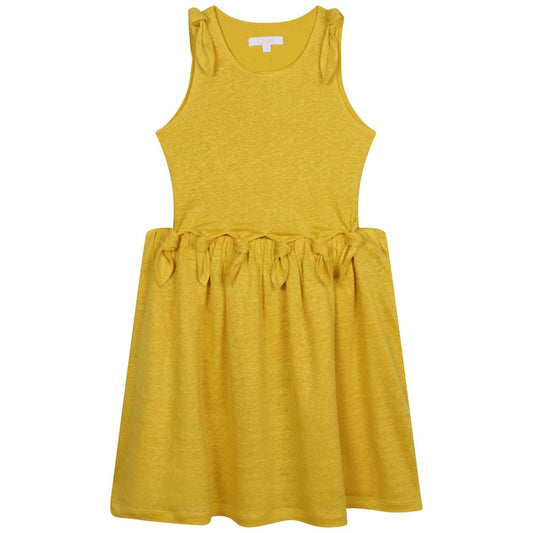 女童黄色连衣裙