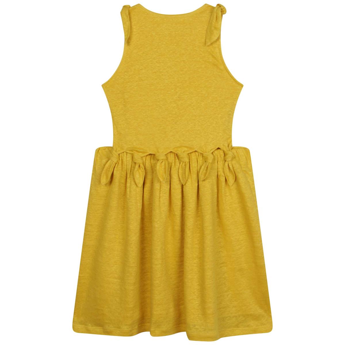 女童黄色连衣裙
