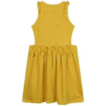 女童黄色连衣裙