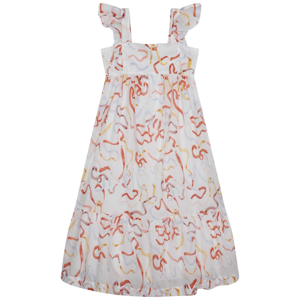 女童白色连衣裙