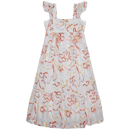 女童白色连衣裙