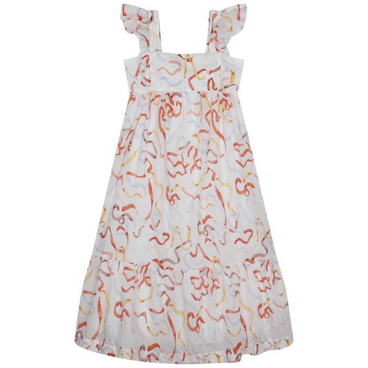 女童白色连衣裙