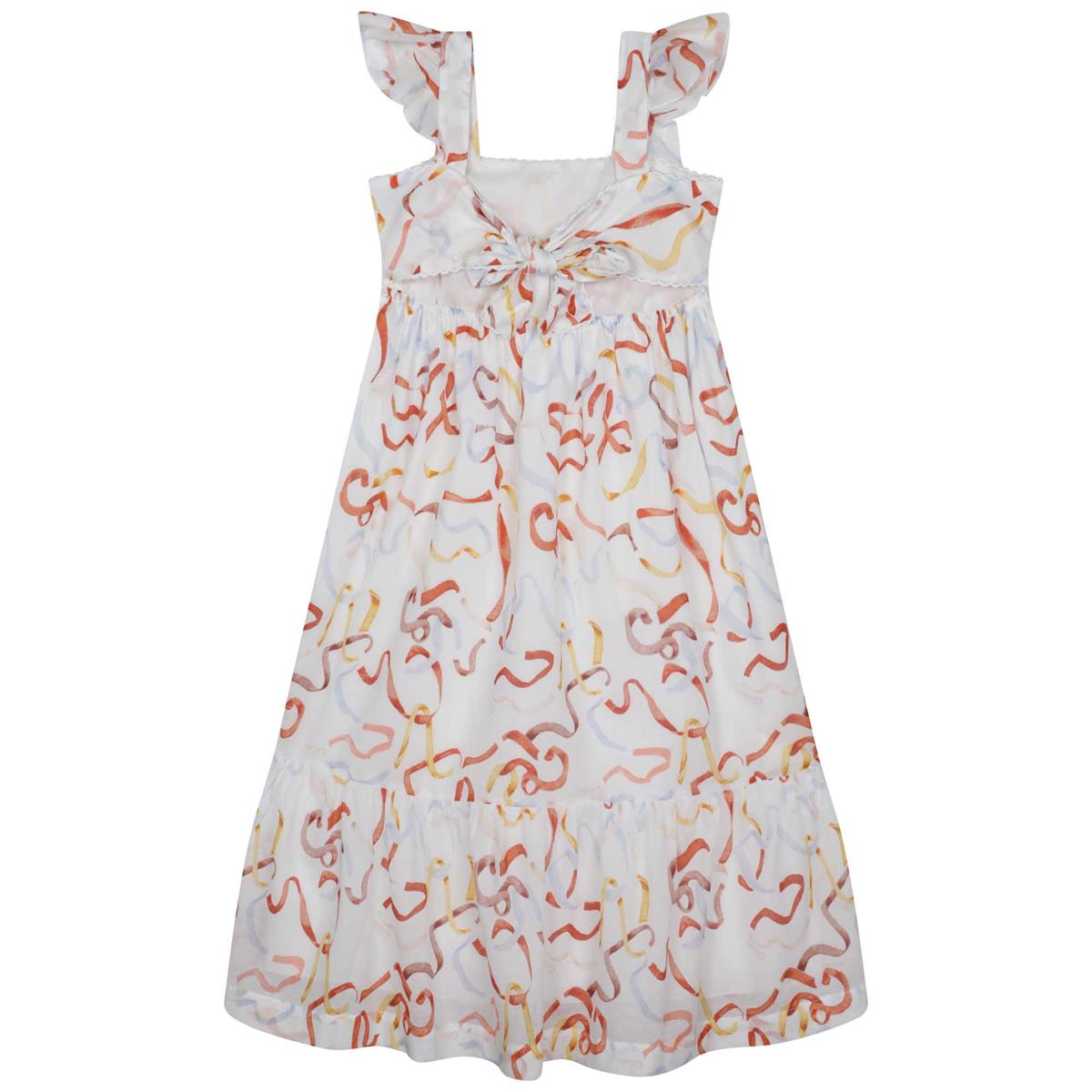 女童白色连衣裙