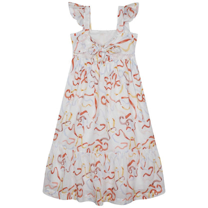 女童白色连衣裙