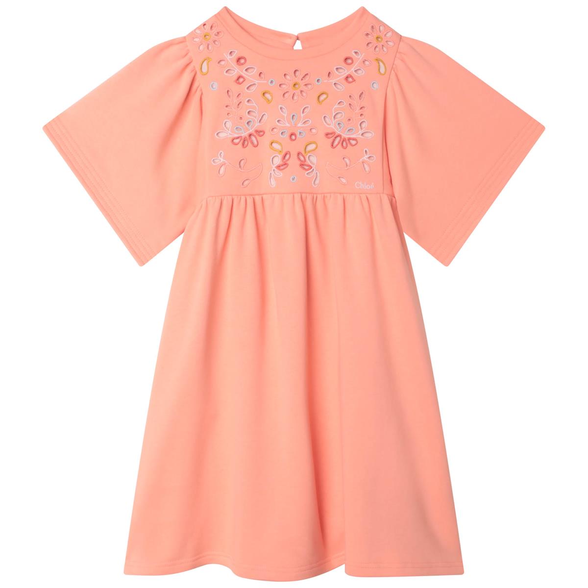 女童粉色连衣裙