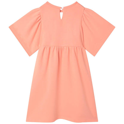 女童粉色连衣裙