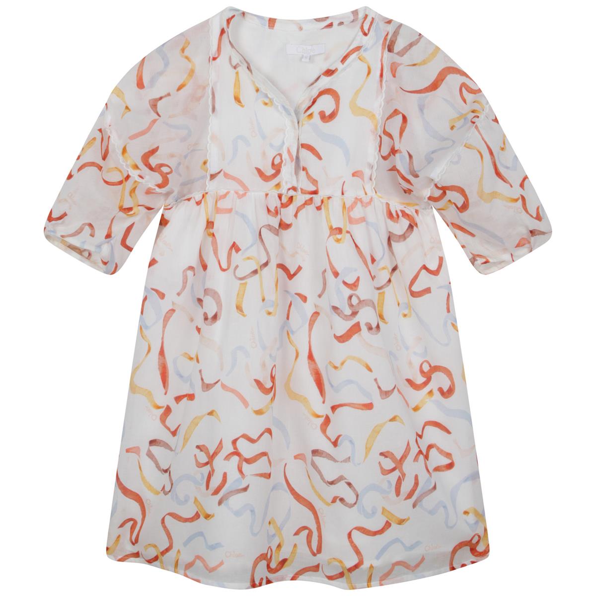 女童白色连衣裙