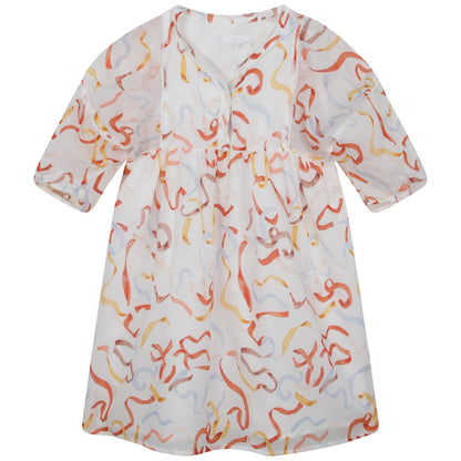 女童白色连衣裙