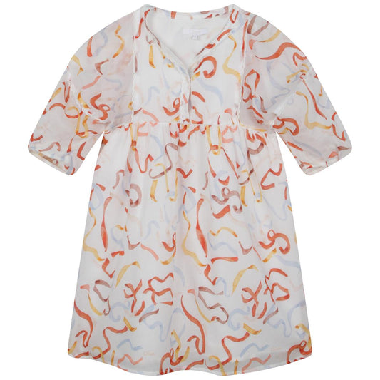 女童白色连衣裙