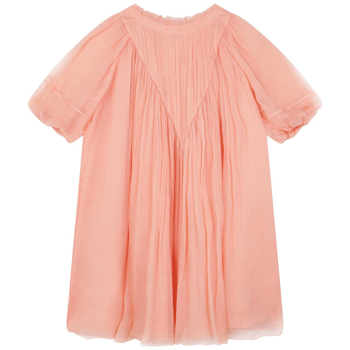 女童粉色连衣裙