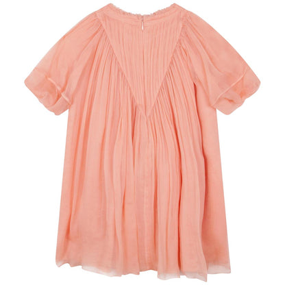 女童粉色连衣裙