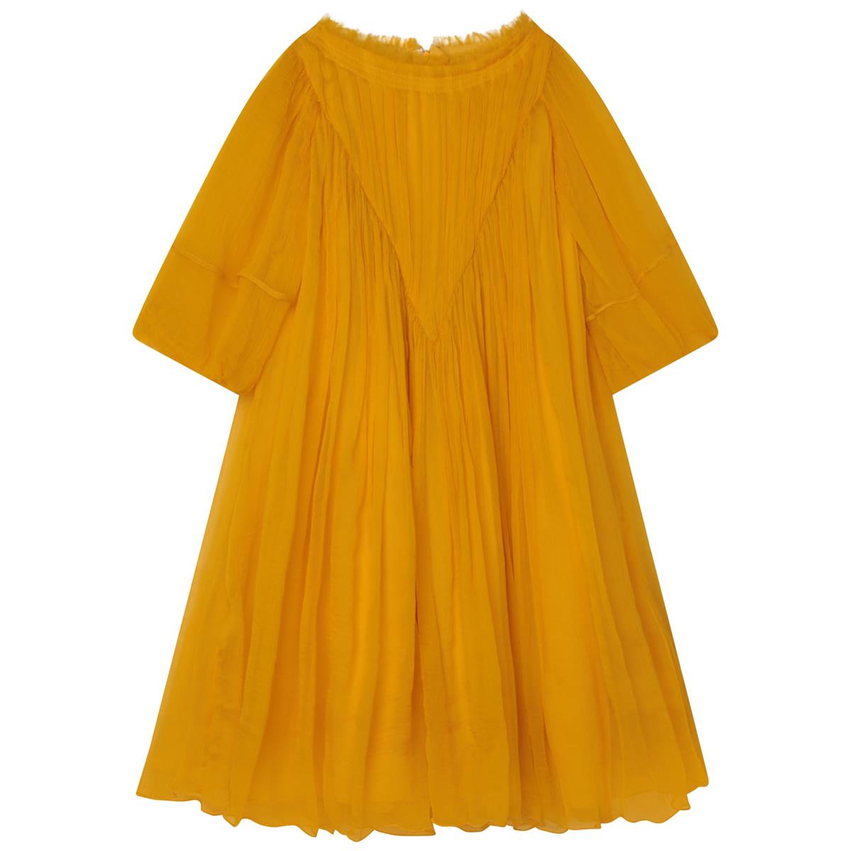 女童黄色连衣裙
