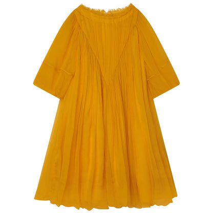 女童黄色连衣裙