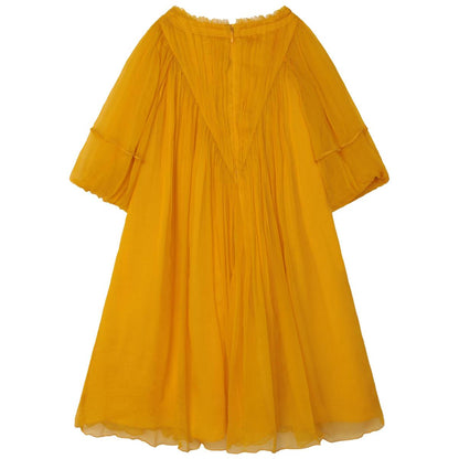 女童黄色连衣裙