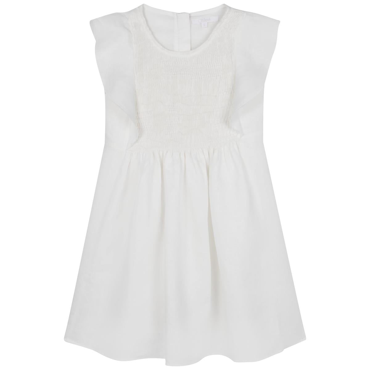 女童白色连衣裙