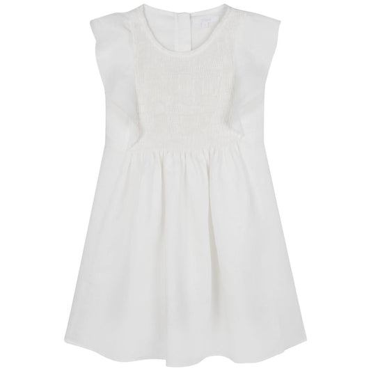 女童白色连衣裙
