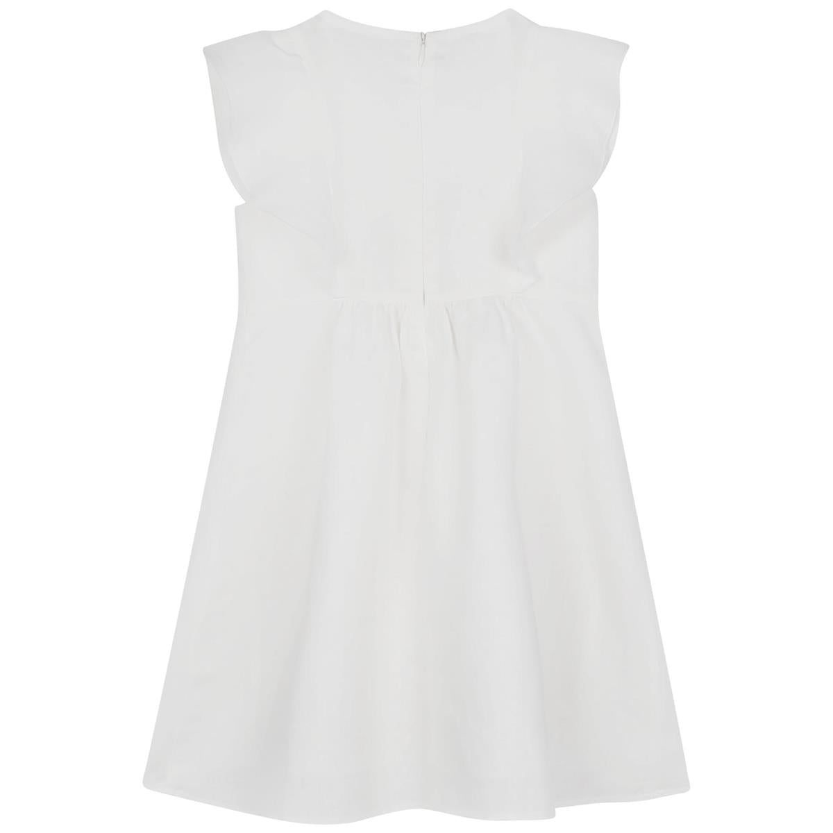 女童白色连衣裙