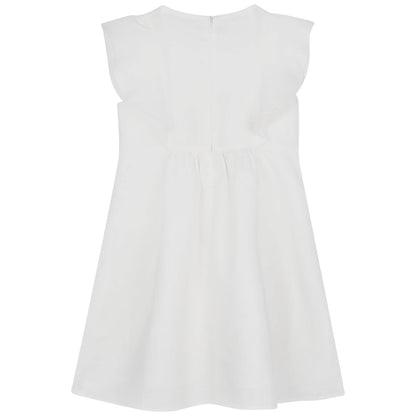 女童白色连衣裙