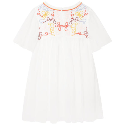 女童白色连衣裙
