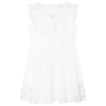女童白色连衣裙