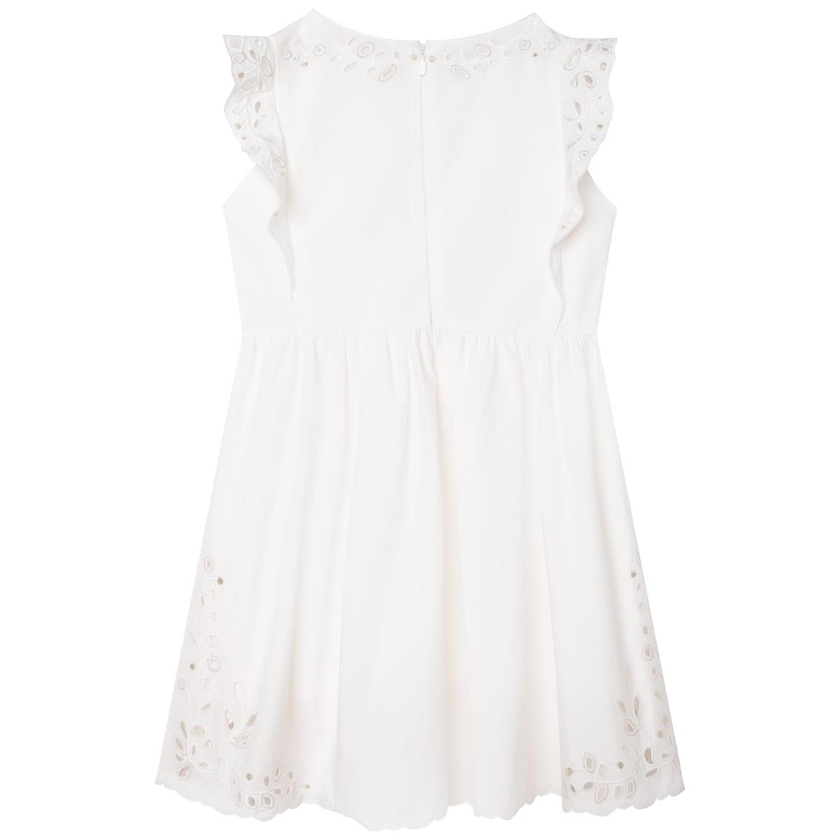 女童白色连衣裙