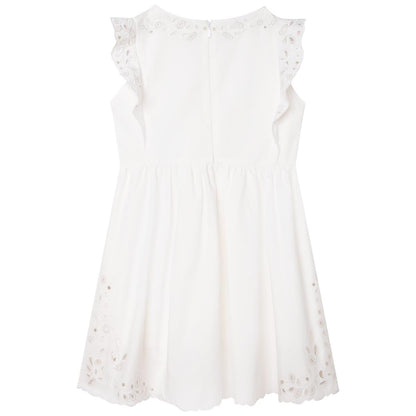 女童白色连衣裙