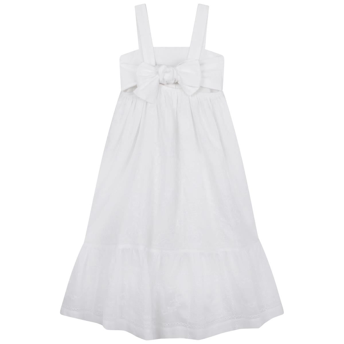 女童白色连衣裙