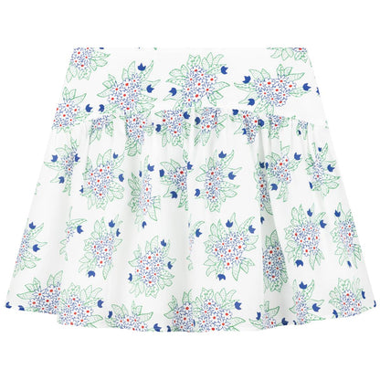 女童绿色短裙
