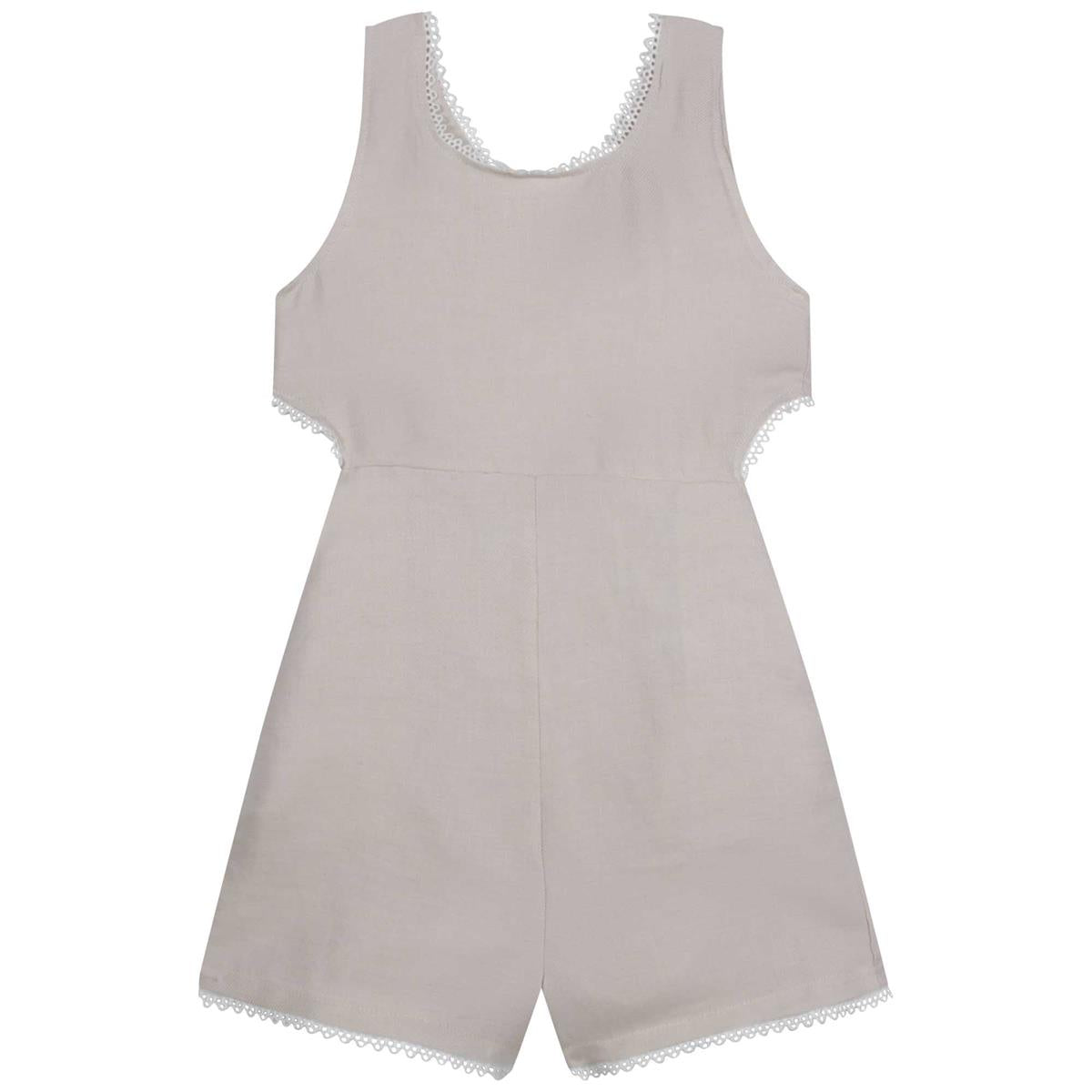 女童灰色连体裤