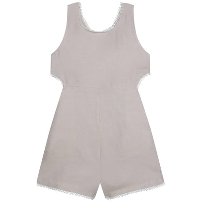 女童灰色连体裤