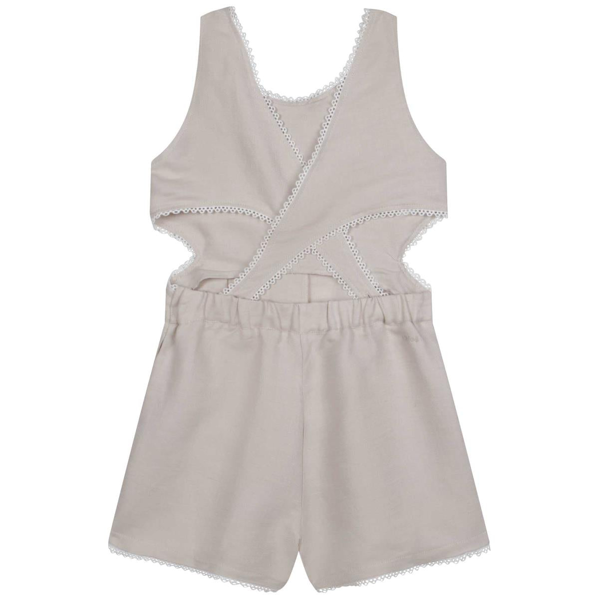 女童灰色连体裤