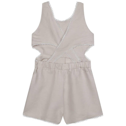 女童灰色连体裤