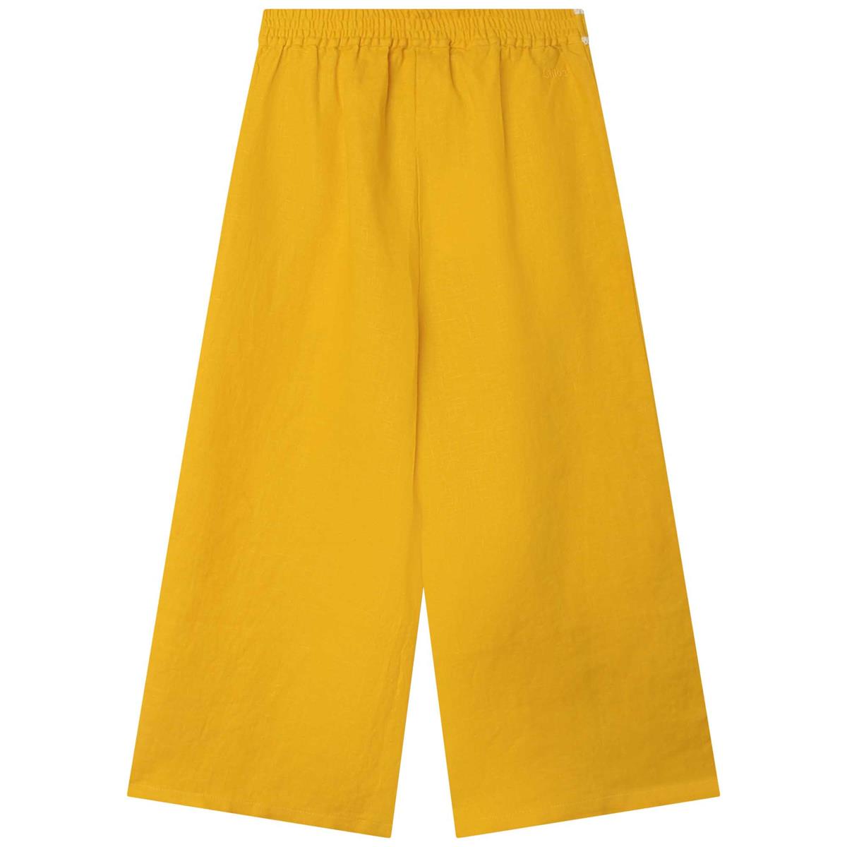 女童黄色长裤