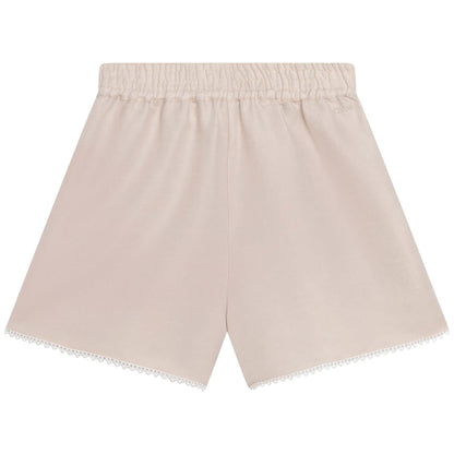 女童米色短裤