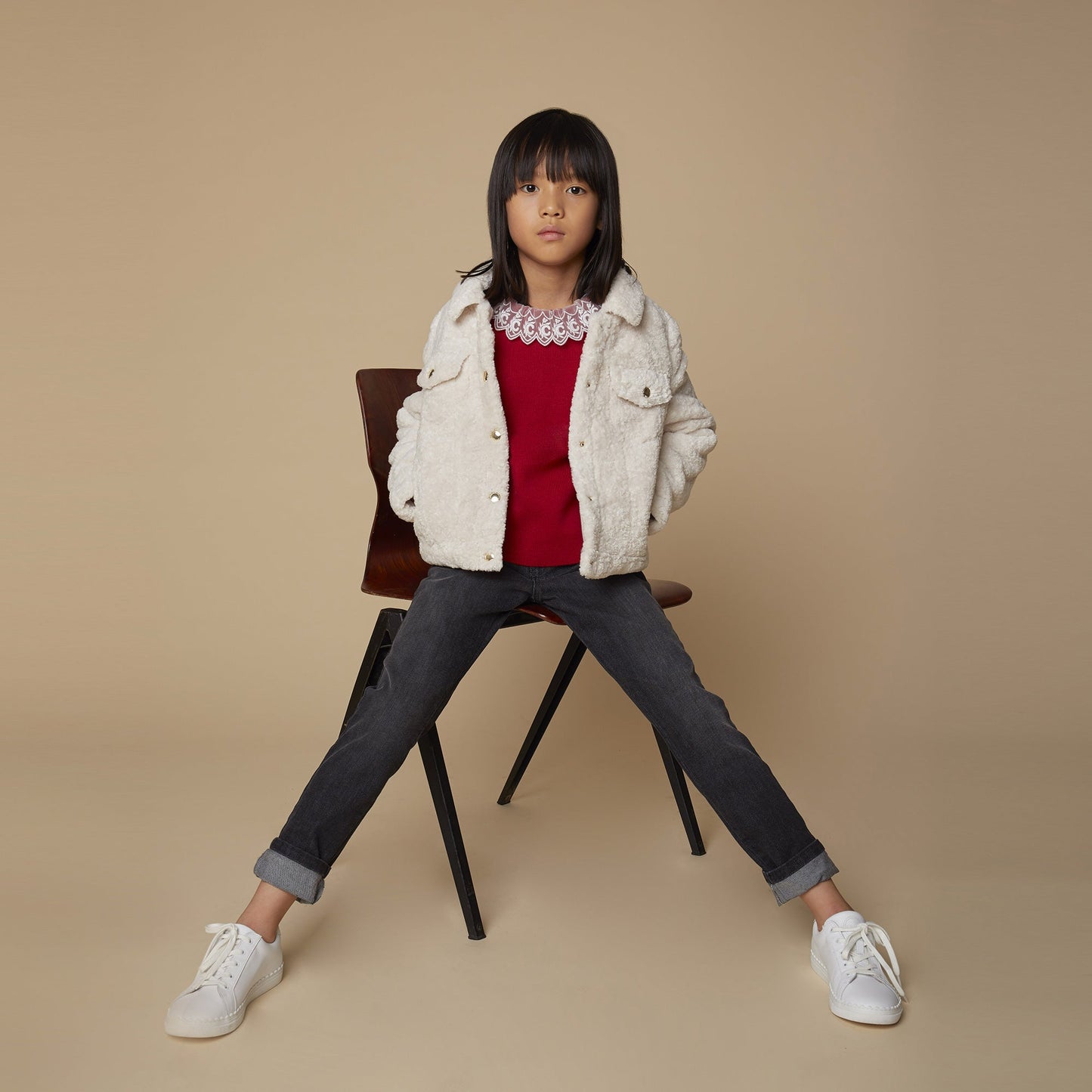 Girls Red Jumper