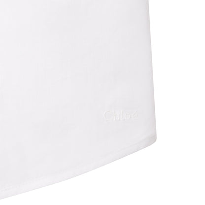 女童白色棉衬衫