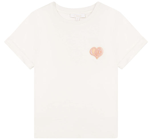 儿童白色Logo棉T恤