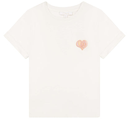 儿童白色Logo棉T恤