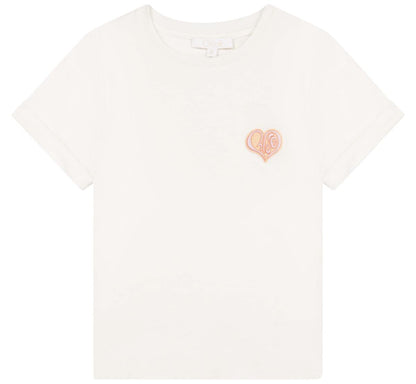 儿童白色Logo T恤