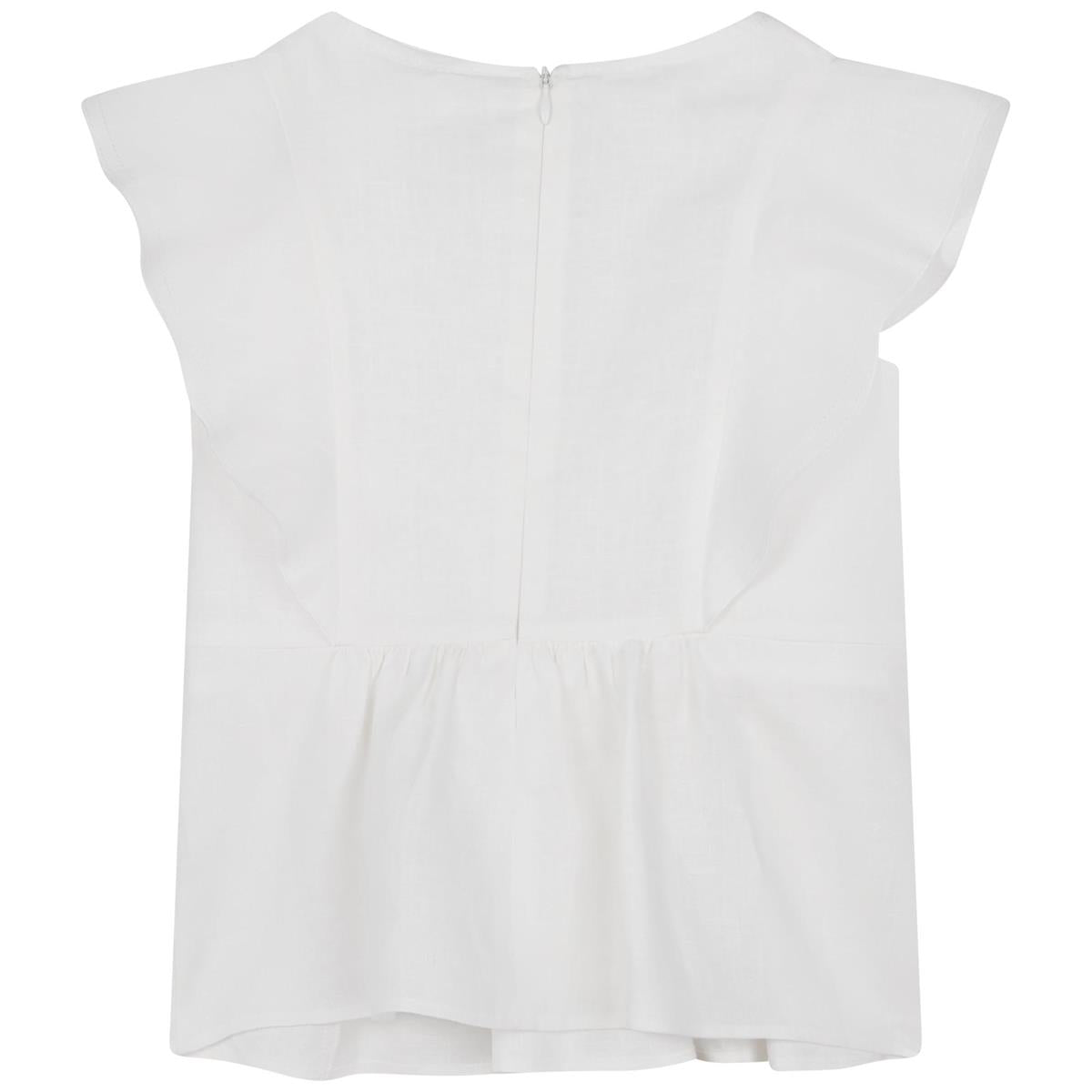 女童白色衬衫