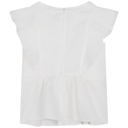 女童白色衬衫
