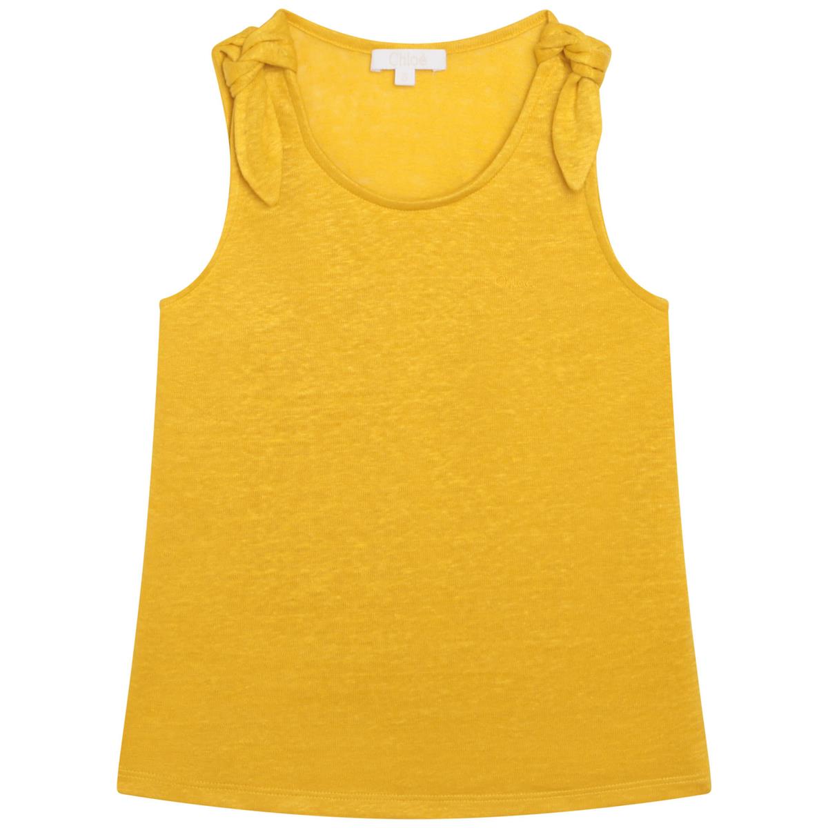 女童黄色背心